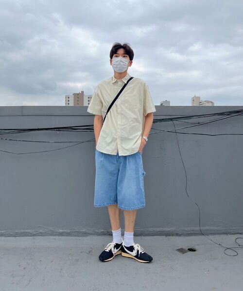 URBANAGE（アーバンエイジ）の「バミューダカーペンターデニムショートパンツ_ミディアムブルー（その他パンツ・レディース・その他・MEDIUM/LARGE/X-LARGE）」の13枚目の写真
