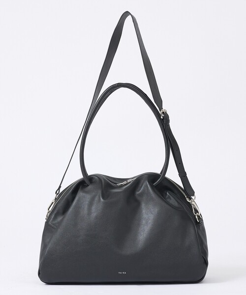 YArKA(ヤーカ)の「【YArKA/ヤーカ】real leather sharp & soft mix nuance bag Lサイズ/ ニュアンスボストンバッグ(ボストンバッグ・メンズ・ブラック・フリー)」の12枚目の写真