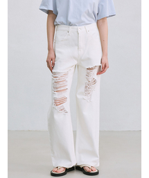 destroyed white jeans (white)