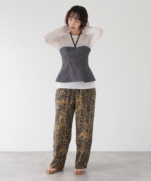 FUMIE TANAKA(フミエタナカ)の「FUMIE TANAKA/フミエタナカ over corset コルセット(キャミソール・レディース・グレー・2)」の3枚目の写真