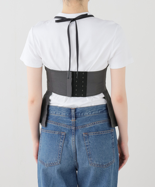 FUMIE TANAKA(フミエタナカ)の「FUMIE TANAKA/フミエタナカ over corset コルセット(キャミソール・レディース・グレー・2)」の8枚目の写真