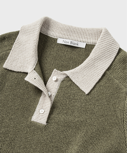 NONBLANK(ノンブランク)の「ラグランハーフスリーブカラークロップニット_DEEP GREEN(ニット/セーター・レディース・その他・SMALL)」の4枚目の写真