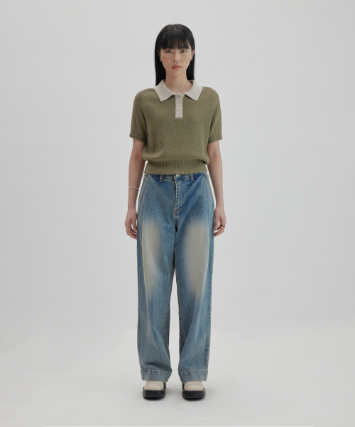 NONBLANK(ノンブランク)の「ラグランハーフスリーブカラークロップニット_DEEP GREEN(ニット/セーター・レディース・その他・SMALL)」の7枚目の写真