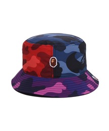 COLOR CAMO CRAZY PATTERN BUCKET HAT
