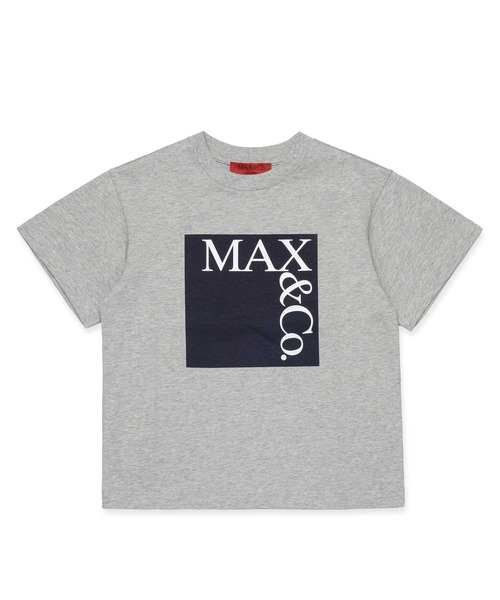 MAX&Co.(マックス アンド コー)の「Max&Co.(マックスアンドコー)Kids & Junior ブランドロゴ半袖Tシャツカットソー(Tシャツ/カットソー・キッズ・ライトグレー・16Y/14Y)」の1枚目の写真