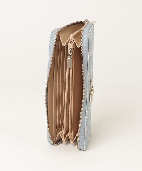 Guess(ゲス)の「EMELIE Logo Large Zip Around 財布 長財布(財布・レディース・ライトブルー・ONE SIZE)」の4枚目の写真