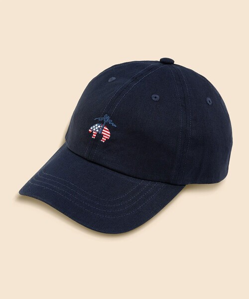 BROOKS BROTHERS(ブルックスブラザーズ)の「【アメリカ建国250th記念】 コットンツイル 星条旗GFロゴ ベースボールキャップ(キャップ・メンズ・ネイビー/カーキ・ONE SIZE)」の1枚目の写真