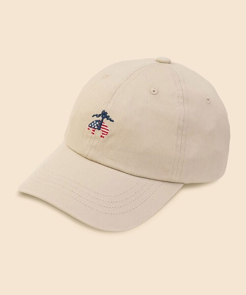 BROOKS BROTHERS(ブルックスブラザーズ)の「【アメリカ建国250th記念】 コットンツイル 星条旗GFロゴ ベースボールキャップ(キャップ・メンズ・ネイビー/カーキ・ONE SIZE)」の2枚目の写真