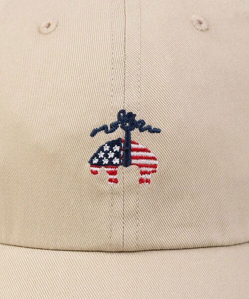 BROOKS BROTHERS(ブルックスブラザーズ)の「【アメリカ建国250th記念】 コットンツイル 星条旗GFロゴ ベースボールキャップ(キャップ・メンズ・ネイビー/カーキ・ONE SIZE)」の3枚目の写真