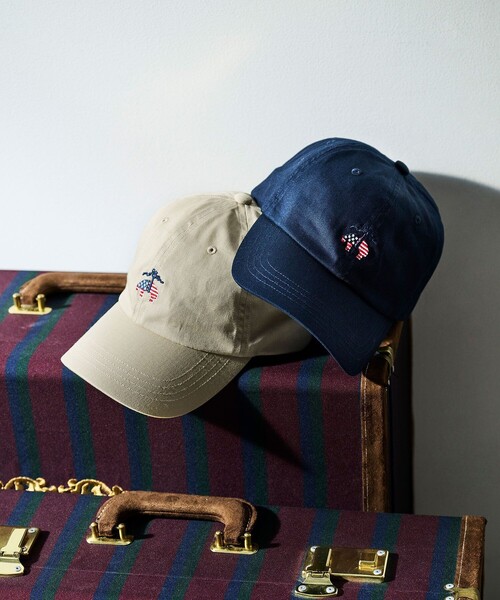 BROOKS BROTHERS(ブルックスブラザーズ)の「【アメリカ建国250th記念】 コットンツイル 星条旗GFロゴ ベースボールキャップ(キャップ・メンズ・ネイビー/カーキ・ONE SIZE)」の6枚目の写真
