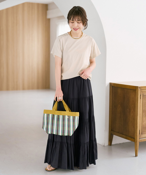 Spick & Span(スピックアンドスパン)の「《追加》汗染み防止ファインコットンTシャツ(Tシャツ/カットソー・レディース・ホワイト/ベージュ/ブラック/ライトグレー・FREE)」の18枚目の写真