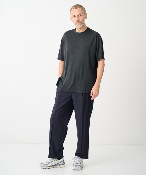 GOLD(ゴールド)の「【gold/ゴールド】1/48 SUMMER WOOL REGULAR T- SHIRT(Tシャツ/カットソー・メンズ・ネイビー/グレー/ブラック・L/M/S)」の8枚目の写真
