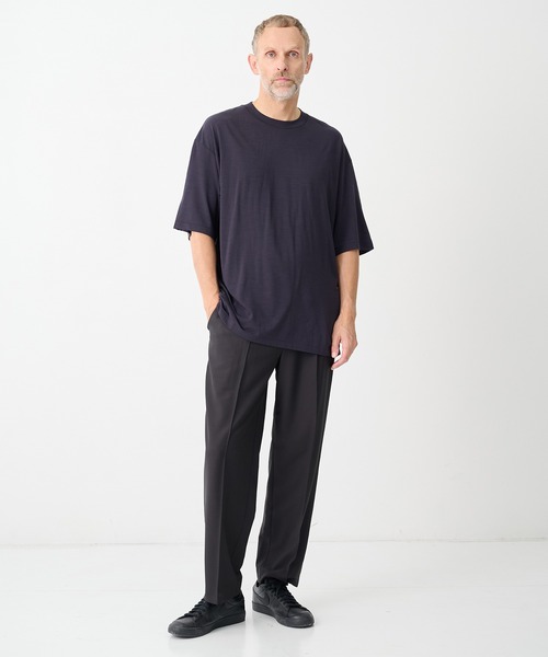 GOLD(ゴールド)の「【gold/ゴールド】1/48 SUMMER WOOL REGULAR T- SHIRT(Tシャツ/カットソー・メンズ・ネイビー/グレー/ブラック・L/M/S)」の10枚目の写真
