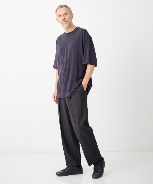 GOLD(ゴールド)の「【gold/ゴールド】1/48 SUMMER WOOL REGULAR T- SHIRT(Tシャツ/カットソー・メンズ・ネイビー/グレー/ブラック・L/M/S)」の11枚目の写真