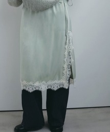 anuke（アンヌーク）の「Satin Lace Skirt（スカート）」