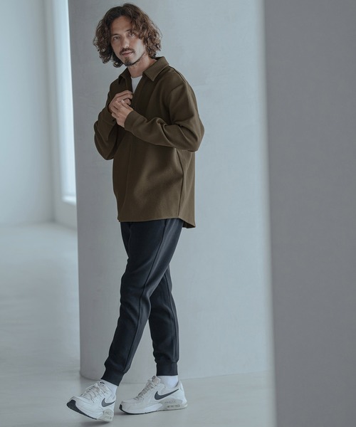 Magine（マージン）の「ms6583-Embossed Jacquard Skipper Pullover Shirt スキッパープルオーバーシャツ(MGN-263-025)（シャツ/ブラウス・メンズ・ホワイト/ブラック/ブラウン・44/46/48）」の16枚目の写真
