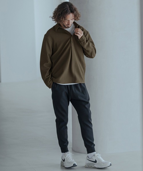 Magine（マージン）の「ms6583-Embossed Jacquard Skipper Pullover Shirt スキッパープルオーバーシャツ(MGN-263-025)（シャツ/ブラウス・メンズ・ホワイト/ブラック/ブラウン・44/46/48）」の17枚目の写真