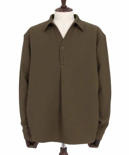 Magine（マージン）の「ms6583-Embossed Jacquard Skipper Pullover Shirt スキッパープルオーバーシャツ(MGN-263-025)（シャツ/ブラウス・メンズ・ホワイト/ブラック/ブラウン・44/46/48）」の20枚目の写真
