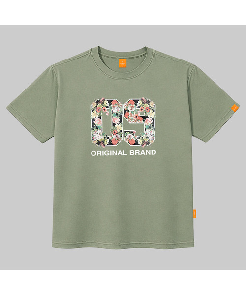 LLAMO(エラモ)の「09フラワー 半袖Tシャツ 男女共用 ビッグサイズ S 4XL(Tシャツ/カットソー・レディース・ホワイト/ブラック/ベージュ/カーキ/ピンク/ダークインディゴブルー・SMALL/MEDIUM/LARGE/X-LARGE/2XL/4XL/3XL)」の4枚目の写真