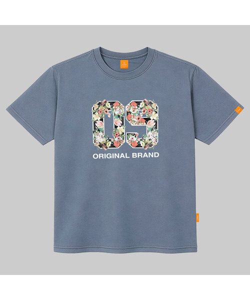 LLAMO(エラモ)の「09フラワー 半袖Tシャツ 男女共用 ビッグサイズ S 4XL(Tシャツ/カットソー・レディース・ホワイト/ブラック/ベージュ/カーキ/ピンク/ダークインディゴブルー・SMALL/MEDIUM/LARGE/X-LARGE/2XL/4XL/3XL)」の5枚目の写真