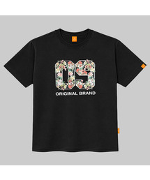 09フラワー 半袖Tシャツ 男女共用 ビッグサイズ S 4XL