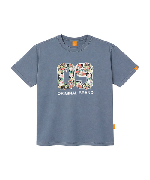 LLAMO(エラモ)の「09フラワー 半袖Tシャツ 男女共用 ビッグサイズ S 4XL(Tシャツ/カットソー・レディース・ホワイト/ブラック/ベージュ/カーキ/ピンク/ダークインディゴブルー・SMALL/MEDIUM/LARGE/X-LARGE/2XL/4XL/3XL)」の9枚目の写真