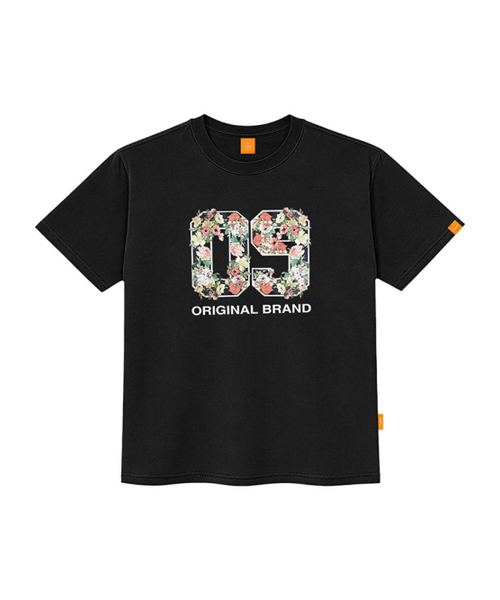 LLAMO(エラモ)の「09フラワー 半袖Tシャツ 男女共用 ビッグサイズ S 4XL(Tシャツ/カットソー・レディース・ホワイト/ブラック/ベージュ/カーキ/ピンク/ダークインディゴブルー・SMALL/MEDIUM/LARGE/X-LARGE/2XL/4XL/3XL)」の11枚目の写真