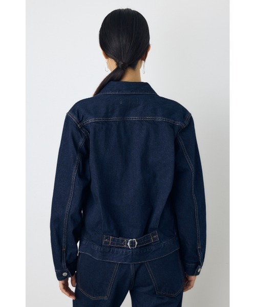 AZUL by moussy(アズールバイマウジー)の「【セットアップ対応】AZUL DENIM タイトフィットデニムジャケット(デニムジャケット・レディース・ワンウォッシュ/ブラウン/ブルー・MEDIUM/SMALL)」の17枚目の写真