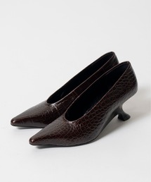 PRANK PROJECT | 【2026Autumn Pre-Order】クロコダイルエンボスカーブウェッジパンプス / Crocodile-Embossed Curve Wedge Pumps(パンプス)