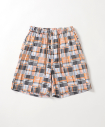 Garment wash Madras Shorts