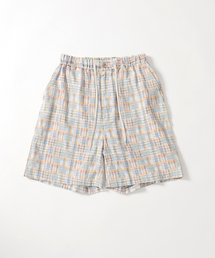 Garment wash Madras Shorts