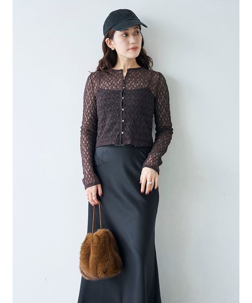 emmi（エミ）の「巾着ミニバッグ（ハンドバッグ・レディース・ライトベージュ/ブラック・F）」の22枚目の写真
