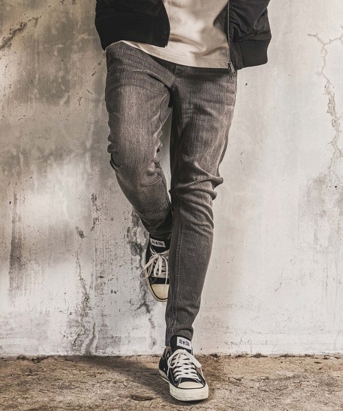 wjk reluxe(ダブルジェーケーリラックス)の「mp15281- Denim Banana Pants デニムバナナパンツ(WR26W-19)(デニムパンツ・メンズ・ブルー系その他/ライトインディゴブルー/ブラック系その他・L/M/S)」の2枚目の写真