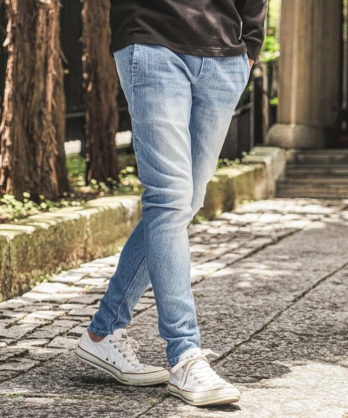 wjk reluxe(ダブルジェーケーリラックス)の「mp15281- Denim Banana Pants デニムバナナパンツ(WR26W-19)(デニムパンツ・メンズ・ブルー系その他/ライトインディゴブルー/ブラック系その他・L/M/S)」の6枚目の写真