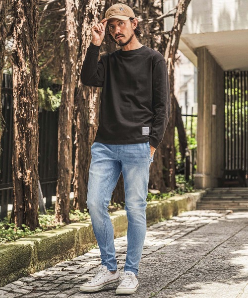 wjk reluxe(ダブルジェーケーリラックス)の「mp15281- Denim Banana Pants デニムバナナパンツ(WR26W-19)(デニムパンツ・メンズ・ブルー系その他/ライトインディゴブルー/ブラック系その他・L/M/S)」の7枚目の写真