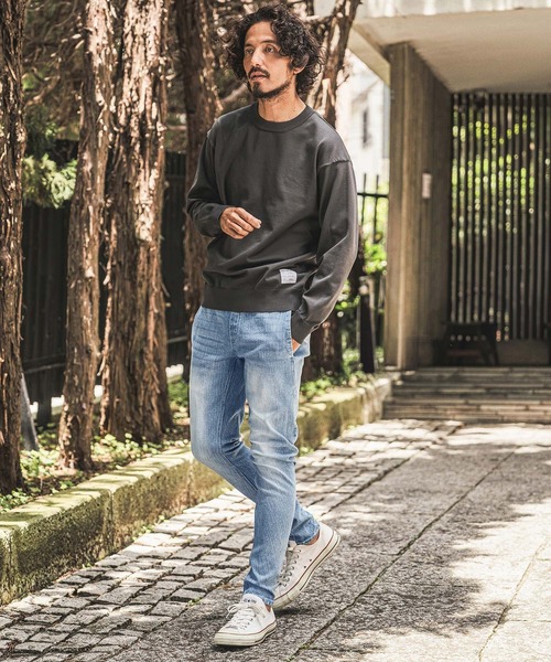wjk reluxe(ダブルジェーケーリラックス)の「mp15281- Denim Banana Pants デニムバナナパンツ(WR26W-19)(デニムパンツ・メンズ・ブルー系その他/ライトインディゴブルー/ブラック系その他・L/M/S)」の8枚目の写真