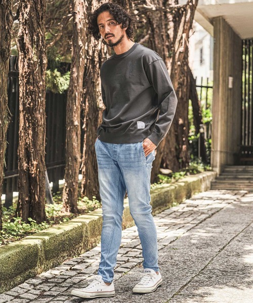 wjk reluxe(ダブルジェーケーリラックス)の「mp15281- Denim Banana Pants デニムバナナパンツ(WR26W-19)(デニムパンツ・メンズ・ブルー系その他/ライトインディゴブルー/ブラック系その他・L/M/S)」の10枚目の写真