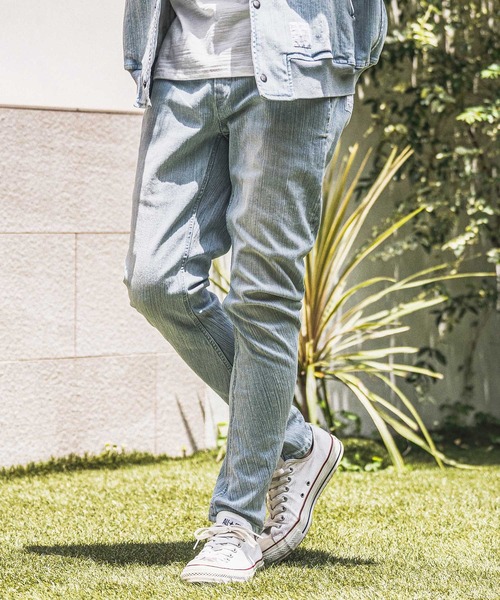 wjk reluxe(ダブルジェーケーリラックス)の「mp15281- Denim Banana Pants デニムバナナパンツ(WR26W-19)(デニムパンツ・メンズ・ブルー系その他/ライトインディゴブルー/ブラック系その他・L/M/S)」の12枚目の写真