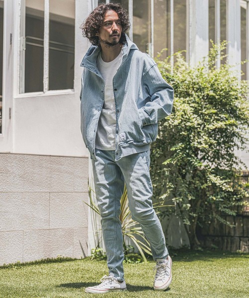 wjk reluxe(ダブルジェーケーリラックス)の「mp15281- Denim Banana Pants デニムバナナパンツ(WR26W-19)(デニムパンツ・メンズ・ブルー系その他/ライトインディゴブルー/ブラック系その他・L/M/S)」の17枚目の写真