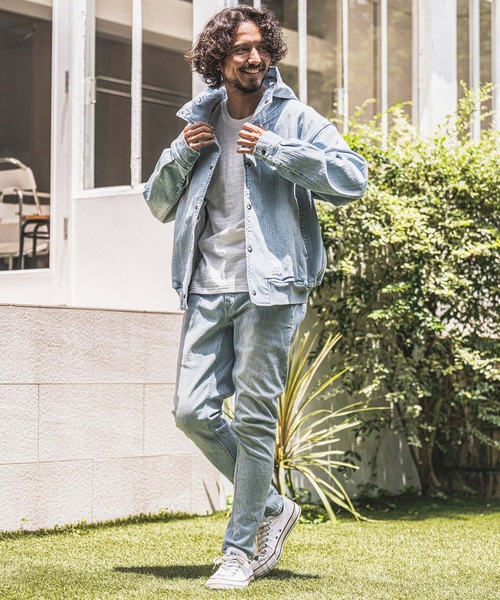 wjk reluxe(ダブルジェーケーリラックス)の「mp15281- Denim Banana Pants デニムバナナパンツ(WR26W-19)(デニムパンツ・メンズ・ブルー系その他/ライトインディゴブルー/ブラック系その他・L/M/S)」の18枚目の写真
