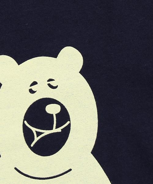 coen（コーエン）の「【coen kids】虫よけ加工コーエンベアフレンズプリントＴシャツ(100～150cm)（Tシャツ/カットソー・キッズ・ホワイト/ネイビー・100/110/130/150/120/140）」の8枚目の写真