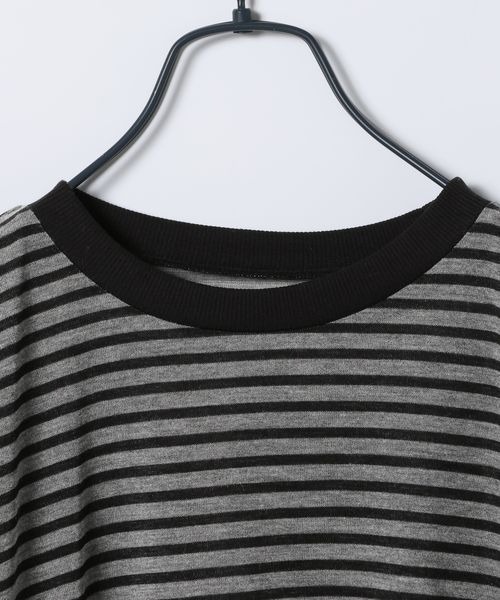 JEANASIS(ジーナシス)の「ソデレイヤードボーダーロンTEE/1067540(Tシャツ/カットソー・レディース・ブラック系その他/ブルー系その他/イエロー系その他・FREE)」の8枚目の写真