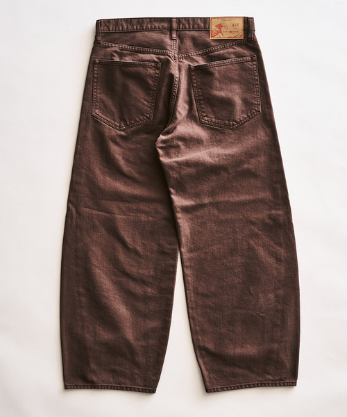 417 EDIFICE（フォーワンセブンエディフィス）の「【LE JAPON ATELIER】TYPE.2 カーブレッグ（デニムパンツ・メンズ・チョコ/ネイビー/ブラック・LARGE/X-LARGE/SMALL/MEDIUM）」の9枚目の写真