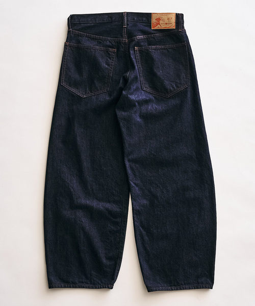 417 EDIFICE（フォーワンセブンエディフィス）の「【LE JAPON ATELIER】TYPE.2 カーブレッグ（デニムパンツ・メンズ・チョコ/ネイビー/ブラック・LARGE/X-LARGE/SMALL/MEDIUM）」の10枚目の写真