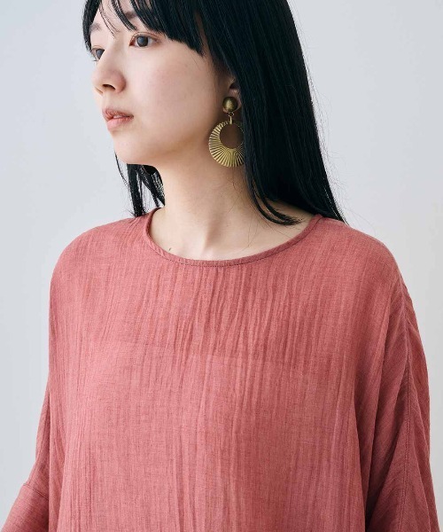MEDE19F(メデジュウキュウ)の「MEDE19F シングルガーゼドルマントップス(その他トップス・レディース・レッド/ブルー/ブラック・M/L/LL)」の15枚目の写真