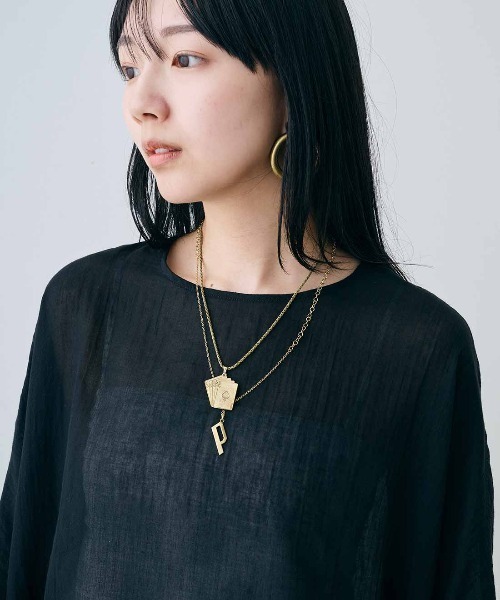 MEDE19F(メデジュウキュウ)の「MEDE19F シングルガーゼドルマントップス(その他トップス・レディース・レッド/ブルー/ブラック・M/L/LL)」の17枚目の写真