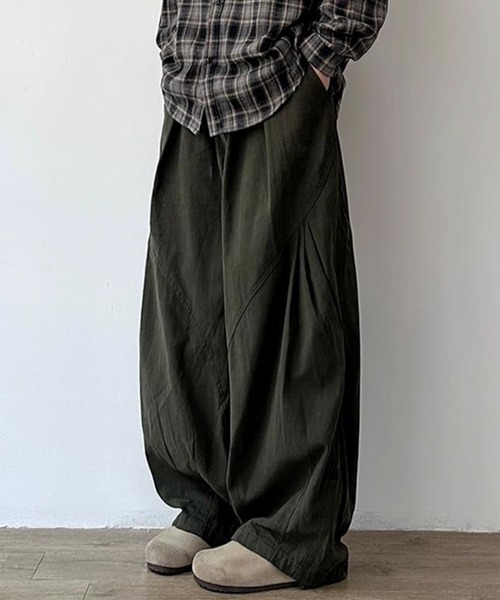 WESTBOY(ウエストボーイ)の「Y2K バルーンシルエット 軍パン ミリタリーカーゴパンツ WO26W7PT11(その他パンツ・メンズ・グリーン/ブラウン/ブラック・L/M/XL)」の3枚目の写真