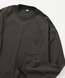 限定展開 9オンス Heavyweight ビッグシルエット クルーネック ロングスリーブTシャツ/ヘビーウェイト/ロンTEE