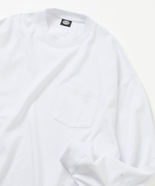 FREAK'S STORE(フリークスストア)の「限定展開 9オンス Heavyweight ビッグシルエット クルーネック ロングスリーブTシャツ/ヘビーウェイト/ロンTEE(Tシャツ/カットソー・メンズ・ホワイト/スミクロ/ブラック/アッシュグレー・SMALL/MEDIUM/LARGE)」の7枚目の写真