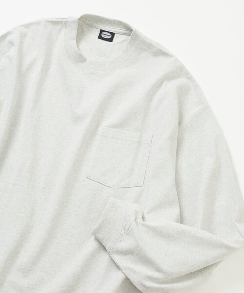 FREAK'S STORE(フリークスストア)の「限定展開 9オンス Heavyweight ビッグシルエット クルーネック ロングスリーブTシャツ/ヘビーウェイト/ロンTEE(Tシャツ/カットソー・メンズ・ホワイト/スミクロ/ブラック/アッシュグレー・SMALL/MEDIUM/LARGE)」の8枚目の写真